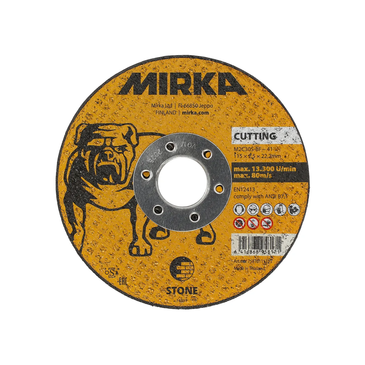 Mirka Kesme Taşı 115x2,5x22,2mm M2C30S-BF Stone 10