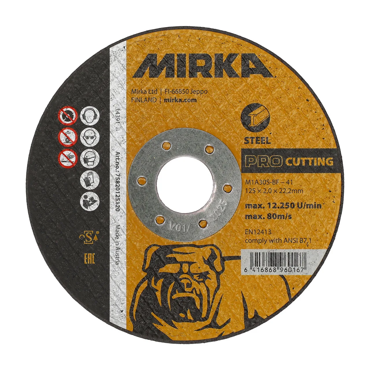 Mirka PRO Kesme 125x2,0x22,2mm M1A30S-BF Steel 25