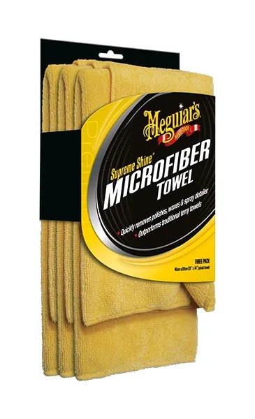 MİKROFİBER SİLME BEZİ (SARI) (40 cm. X 60 cm.) (3 ADET)