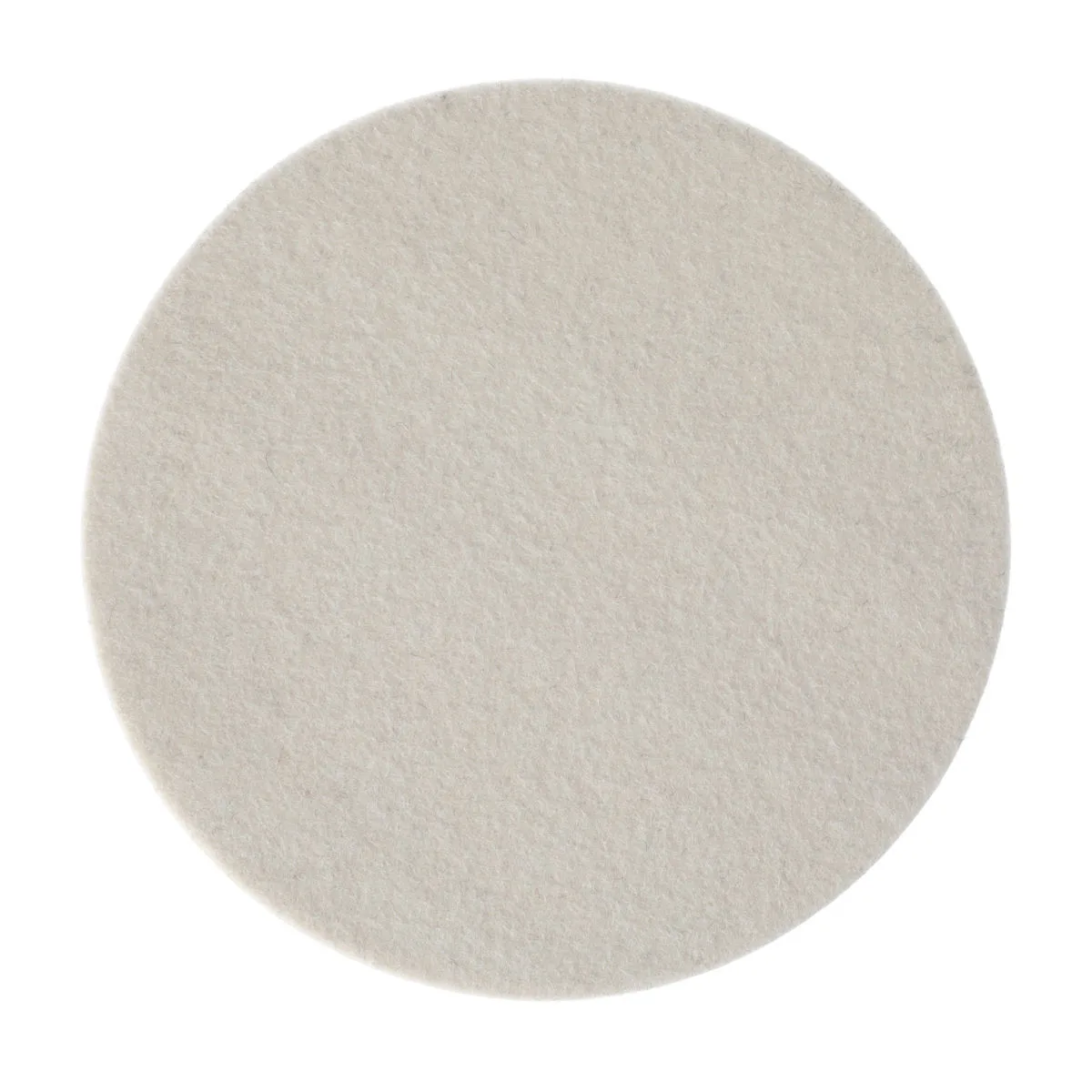 POLİSAJ PEDİ KEÇE 125x6mm Cırt Beyaz , 2/Paket