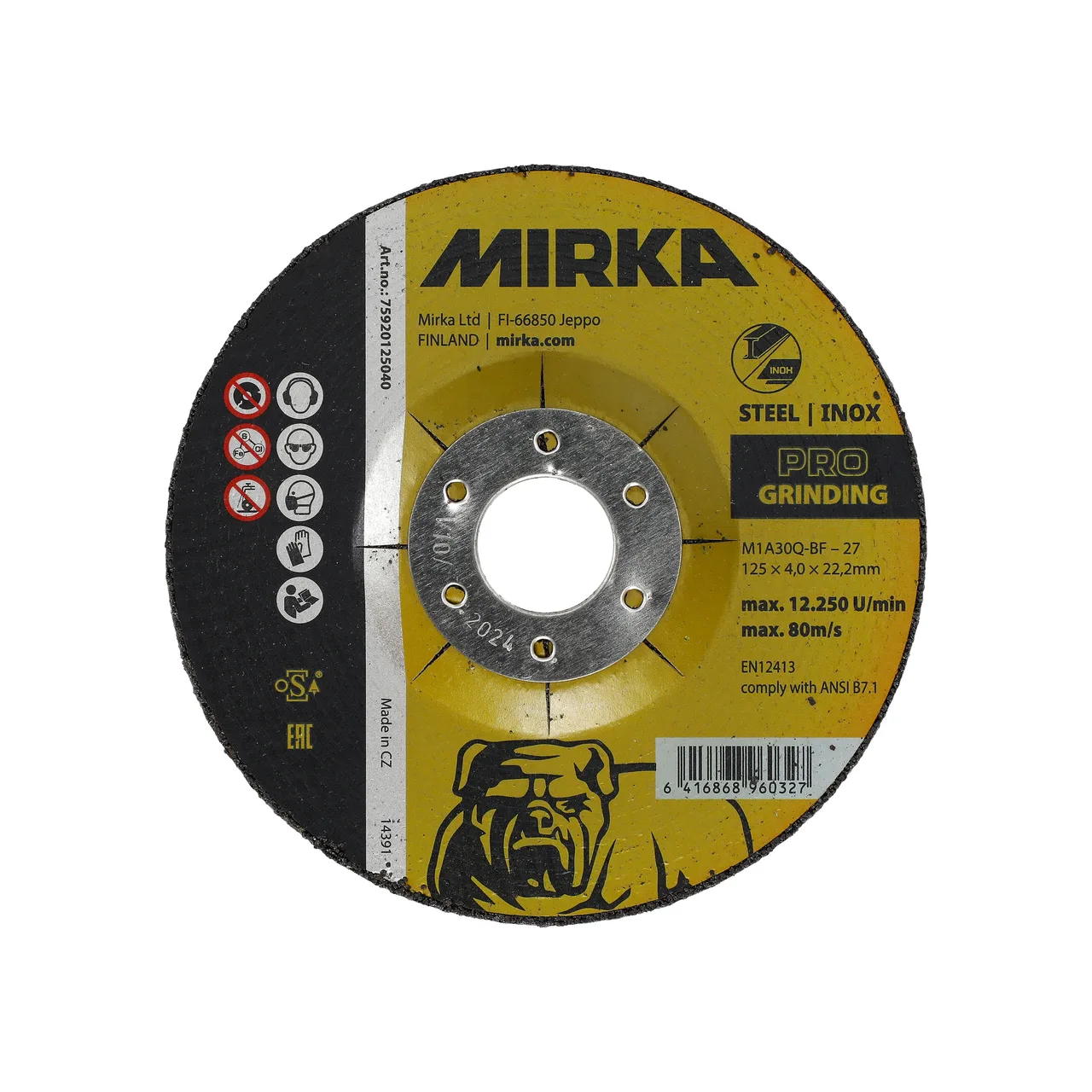 Mirka PRO Grinding 125x4,0x22,2mm M1A30Q-BF I/S 10