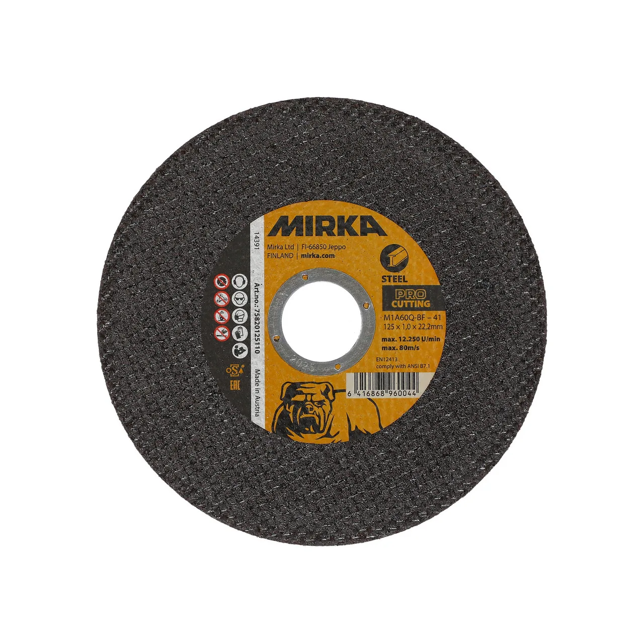 Mirka PRO Kesme 125x1,0x22,2mm M1A60Q-BF Steel 25