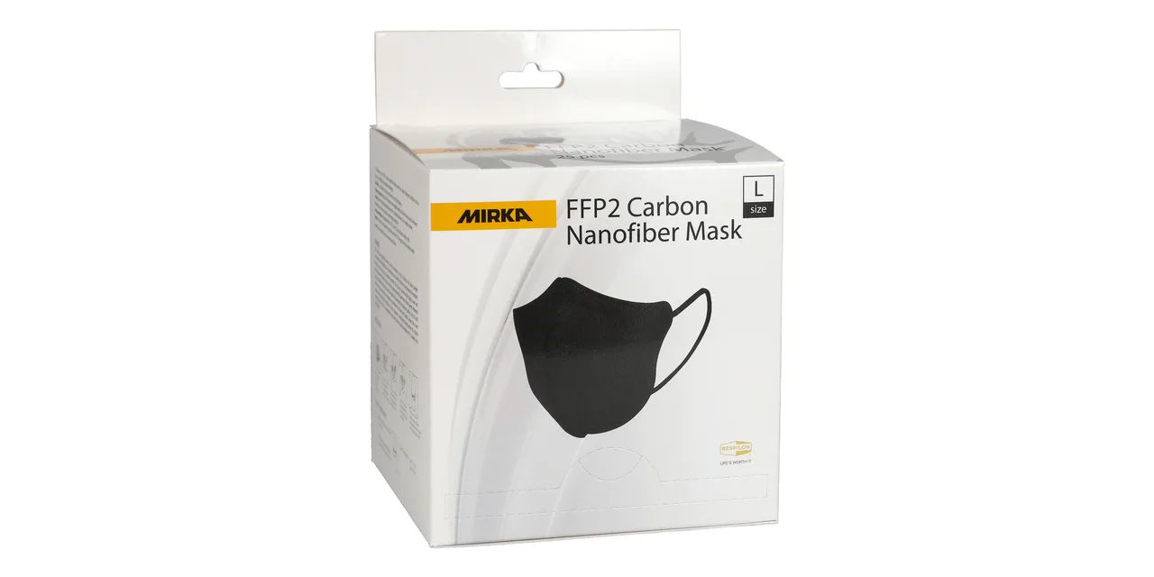 FFP2 Karbon Nanofiber Maske, Beden L, 25/Paket