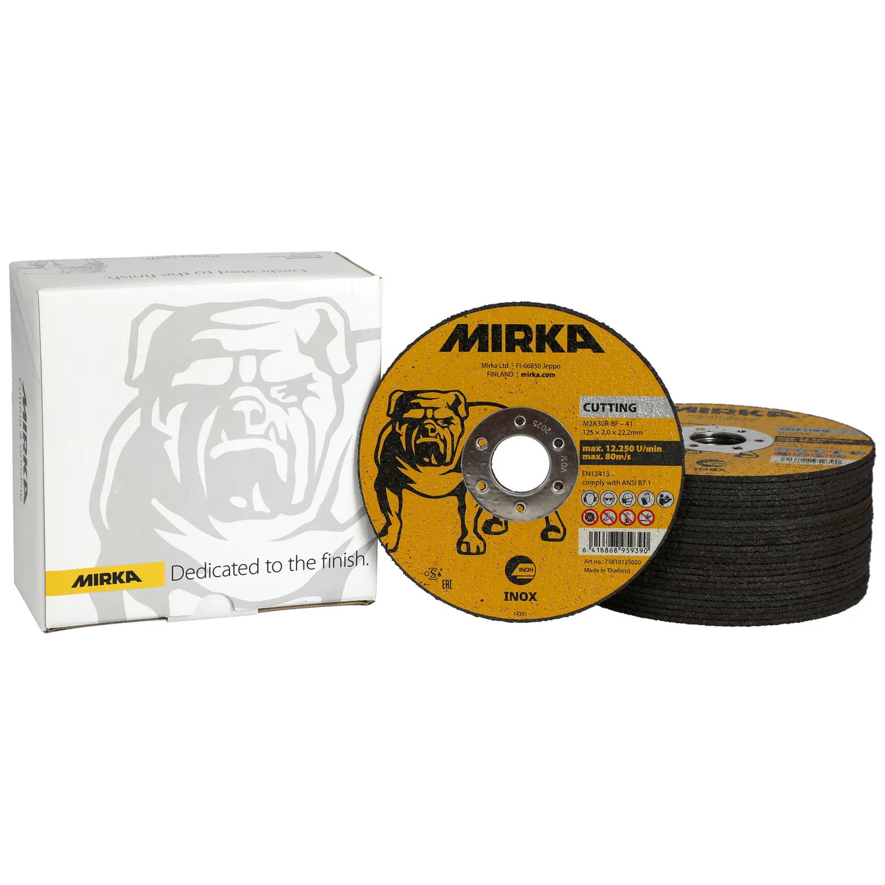 Mirka Kesme Taşı 125x2,0x22,2mm M2A30R-BF Inox 25