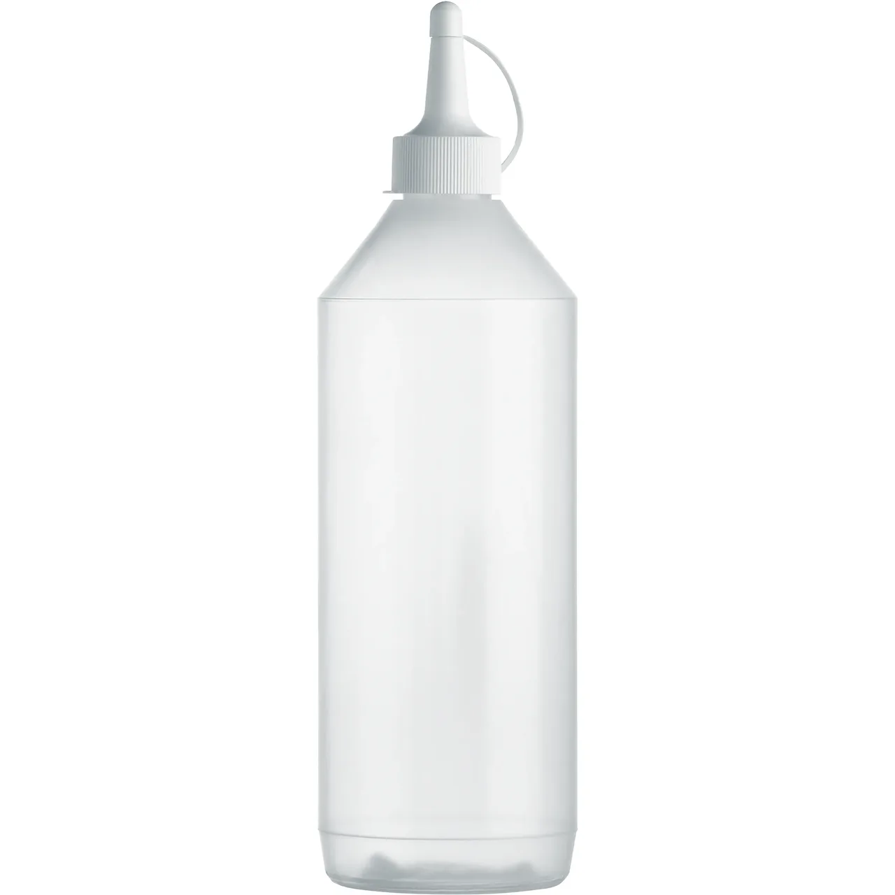 Plastik sıkılabilir şişe, 1lt. 1 ad