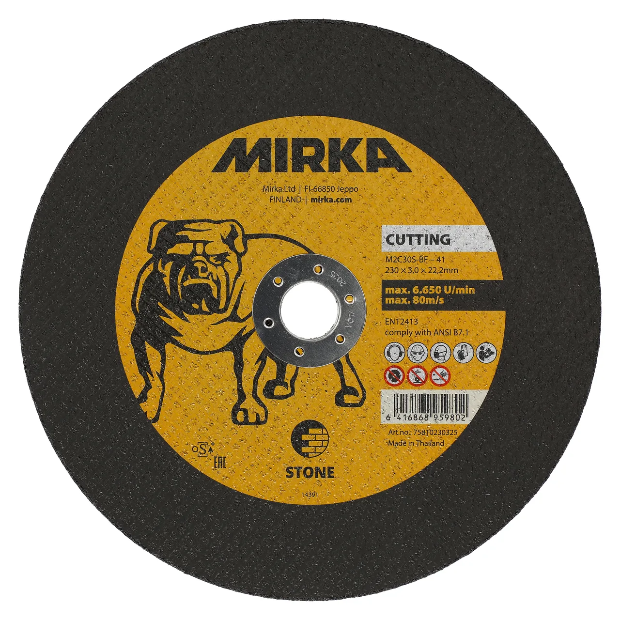 Mirka Kesme Taşı 230x3,0x22,2mm M2C30S-BF Stone 10