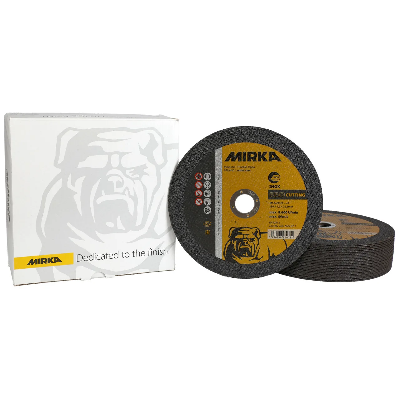 Mirka PRO Kesme 180x1,6x22,2mm M1A46R-BF Inox 25