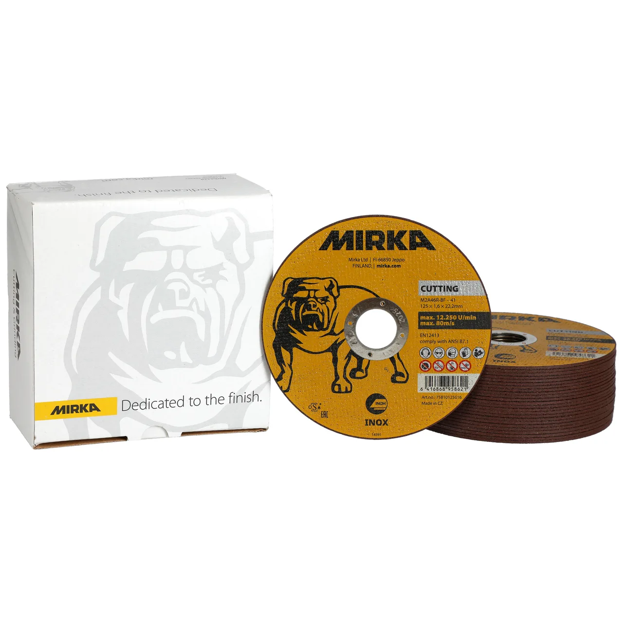 Mirka Kesme Taşl 125x1,6x22,2mm M2A46R-BF Inox 25