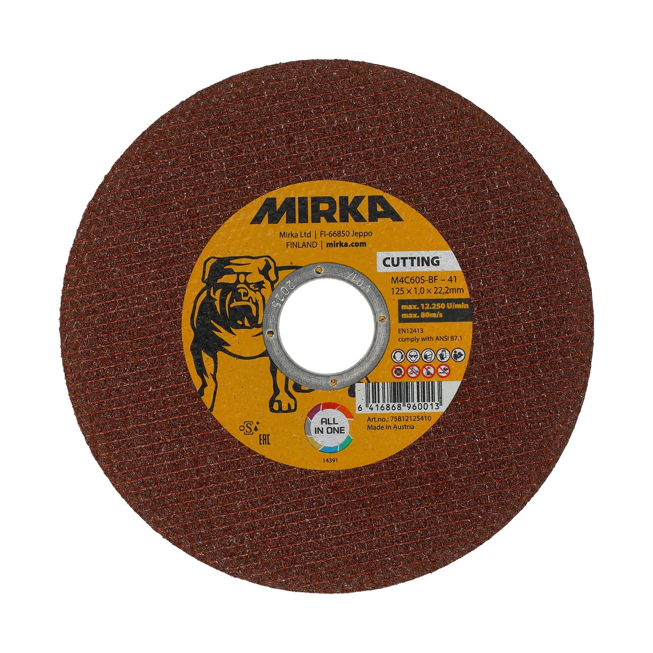 Mirka Multi Kesme Diski 125x1,0x22,2mm M4C60S-BF 25