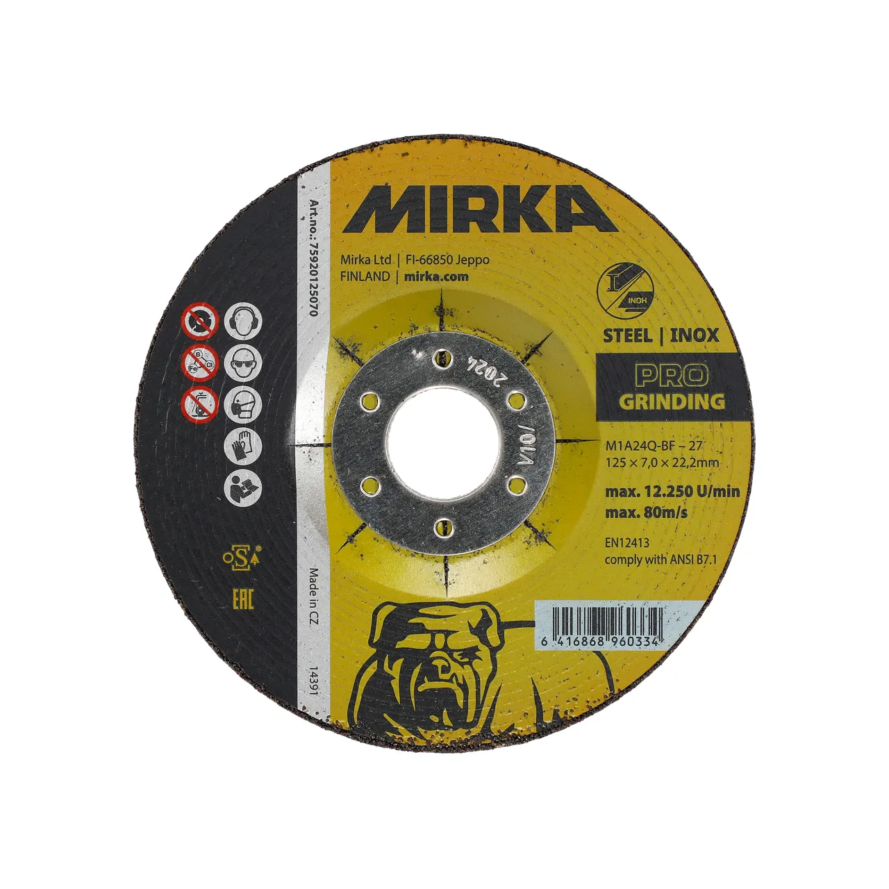 Mirka PRO Grinding 125x7,0x22,2mm M1A24Q-BF I/S 10