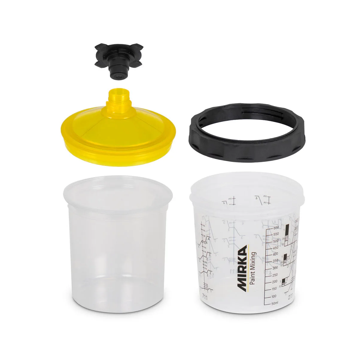 Boya Kabı Sistemi 650ml, Filtreli Kapak 190μm, 50/paket