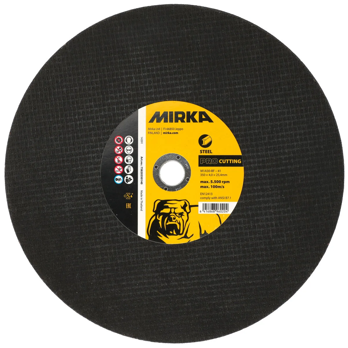 Mirka PRO Kesme 350x4,0x25,4mm M1A30-BF Steel 10