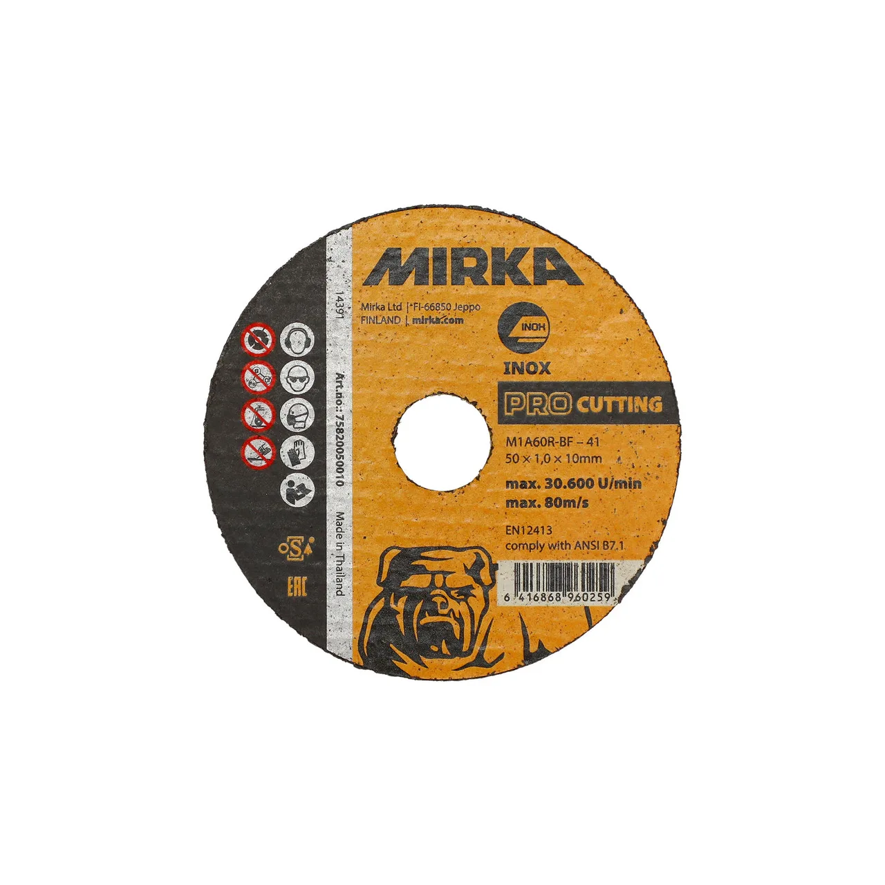 Mirka PRO Kesme 50x1,0x10mm M1A60R-BF Inox 25