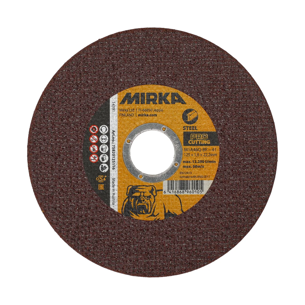 Mirka PRO Kesme 125x1,6x22,2mm M1A46Q-BF Steel 25