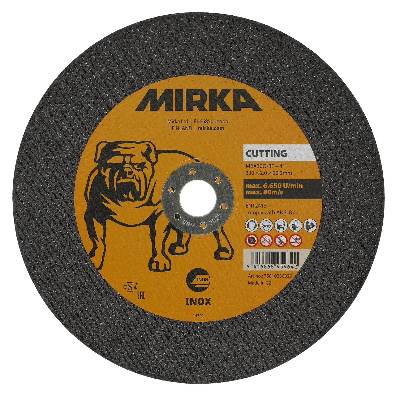 Mirka Kesme Taşıl 230x2,0x22,2mm M2A30Q-BF Inox 25