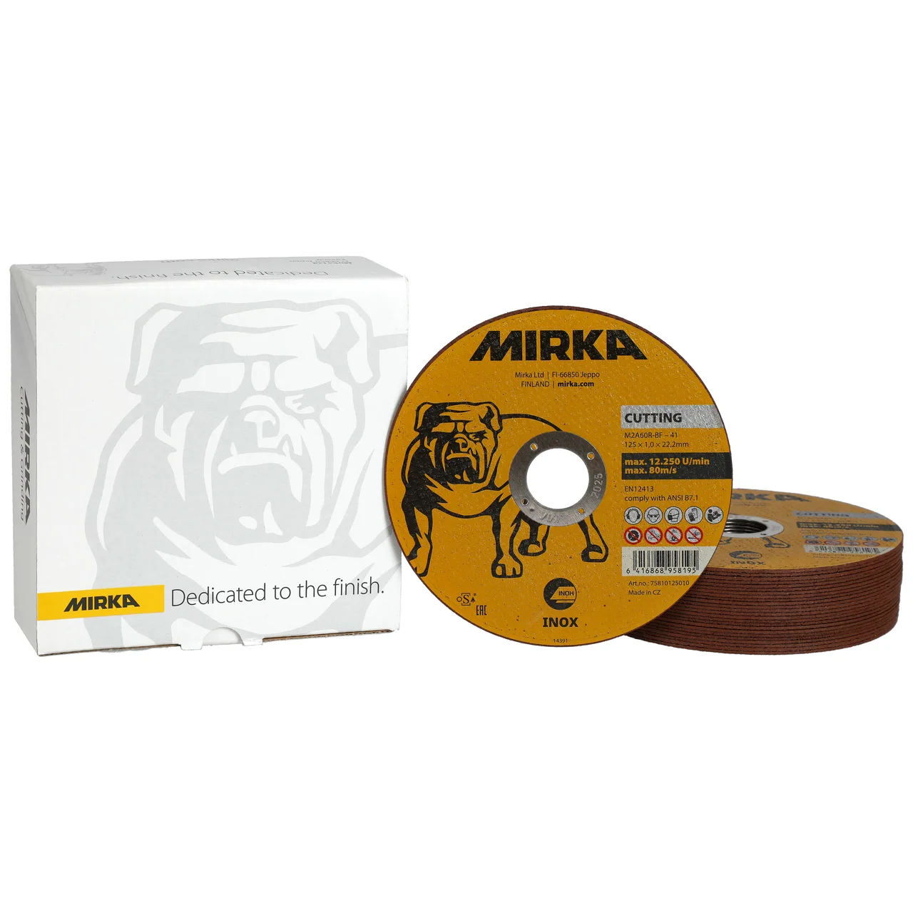 Mirka Kesme Taşı 125x1,0x22,2mm M2A60R-BF Inox 25
