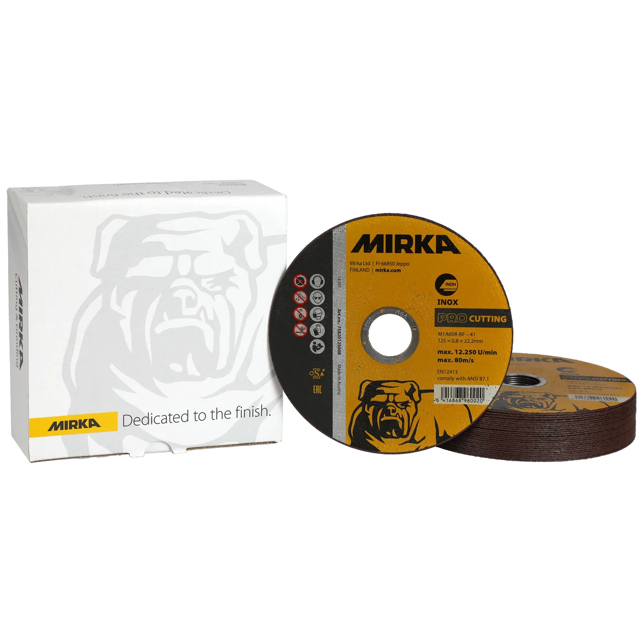 Mirka PRO Kesme 125x0,8x22,2mm M1A60R-BF Inox 25