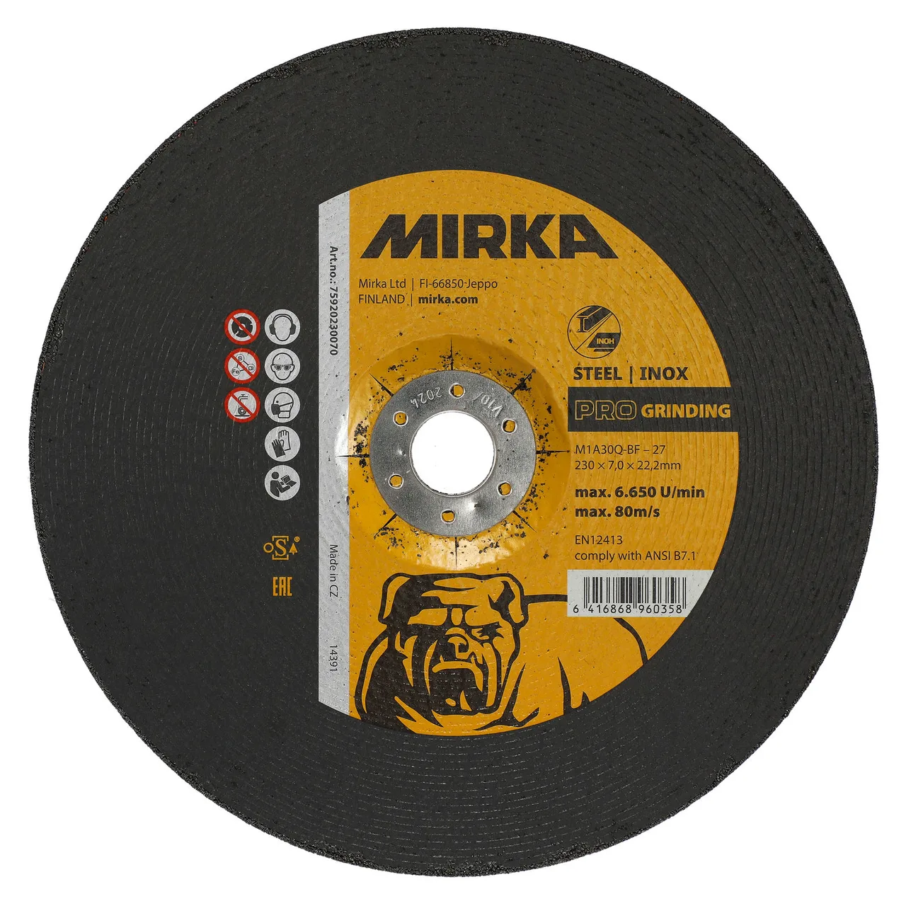 Mirka PRO Grinding 230x7,0x22,2mm M1A30R-BF I/S 10