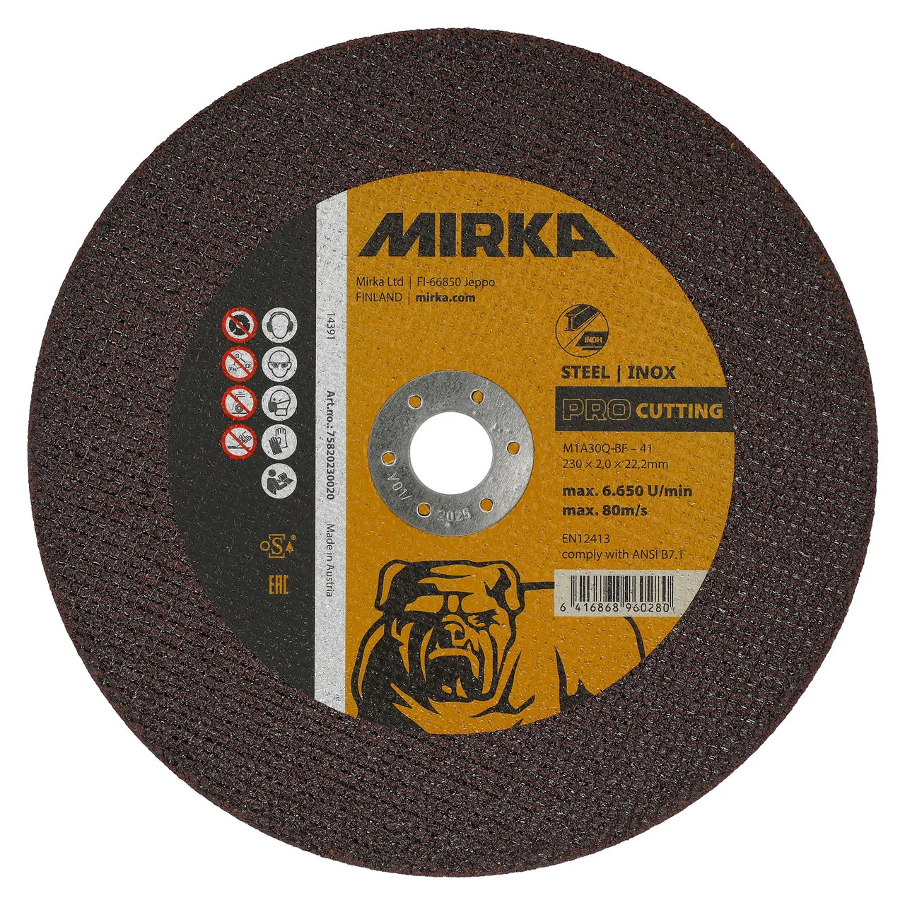 Mirka PRO Kesme 230x2,0x22,2mm M1A30Q-BF I/S 25