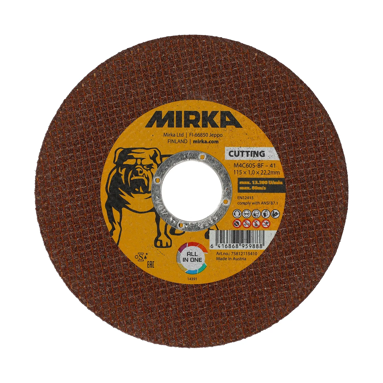 Mirka Multi Kesme Diski 115x1.0x22,2mm M4C60S-BF 25