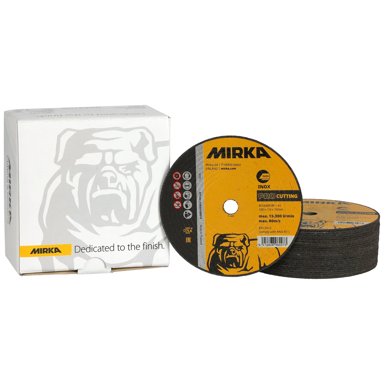 Mirka PRO Kesme 100x1,0x10mm M1A60R-BF Inox 25