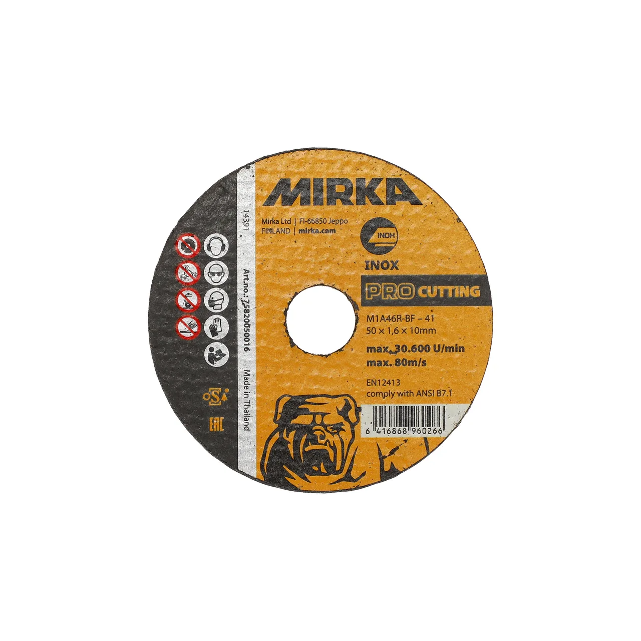 Mirka PRO Kesme 50x1,6x10mm M1A46R-BF Inox 25